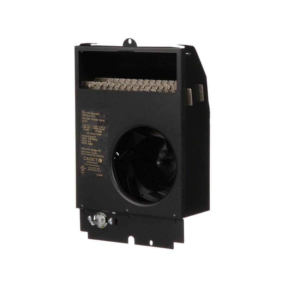 1000 Watt White Electric Wall Heater with Thermostat