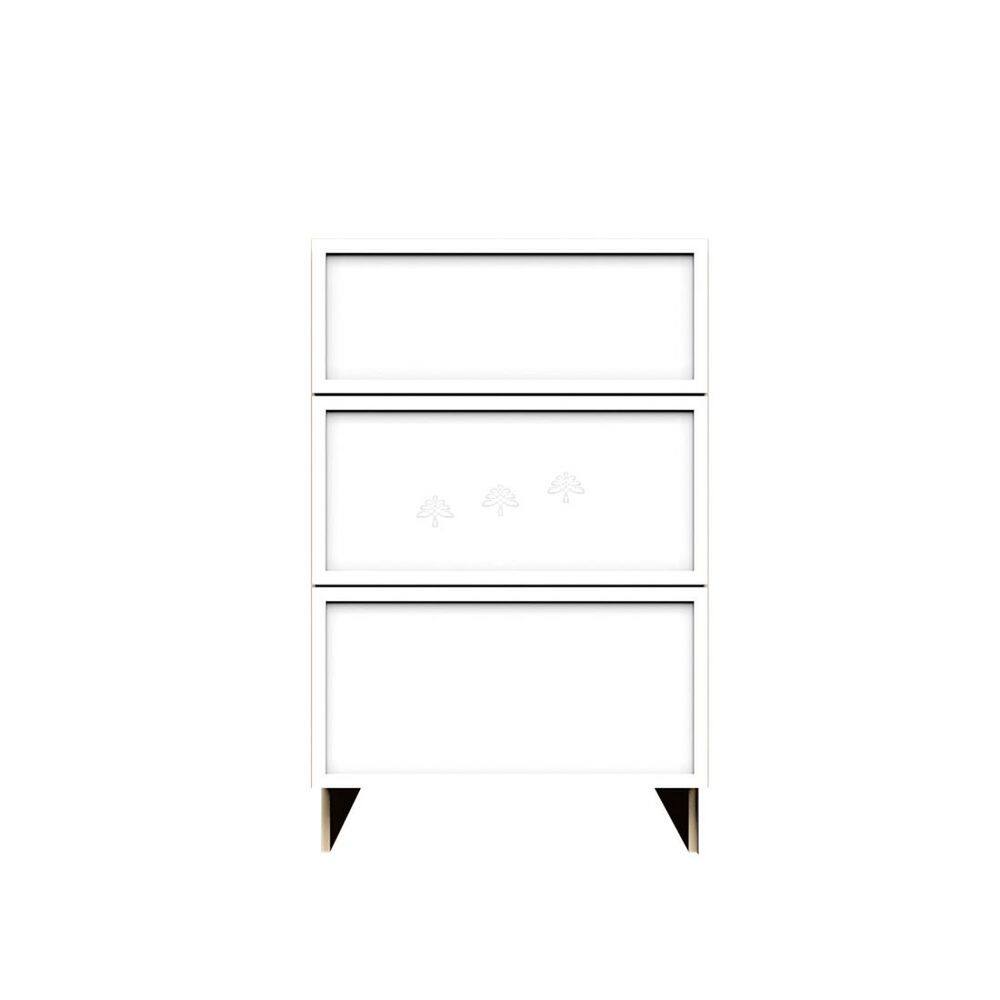 Slim Shaker 15 in. 3-Drawer Base Bath Vanity Cabinet without Top in White Assembled price history on PriceWatchPro