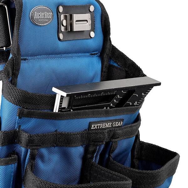 3-Bag Framer's Suspension Rig Work Tool Belt with Suspenders in Royal Blue