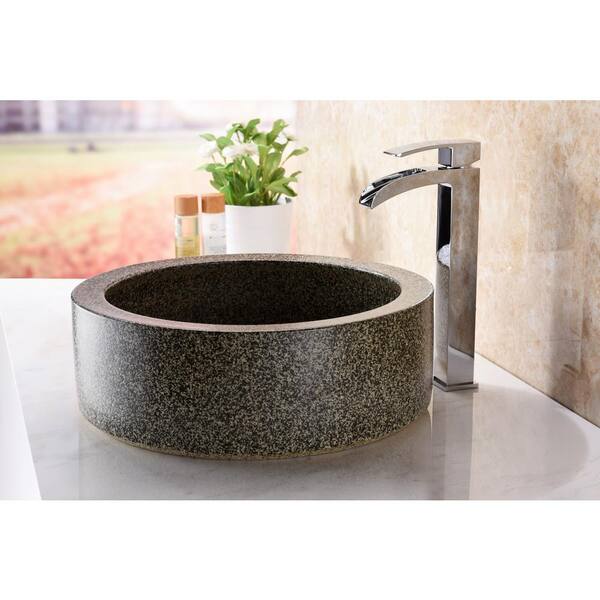 ANZZI Twin Vessel Sink in Desert Black ANZZI Twin Vessel Sink in Desert Black