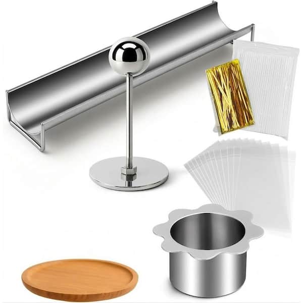 3-Piece Silicone Round Cake Pop Mold Set Chocolate Covered Cake Puck Mold for Candy and Dessert Making