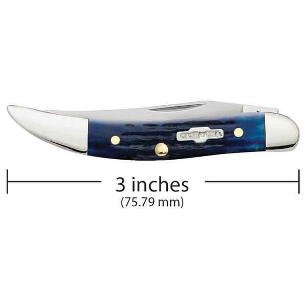 W.R. Case and Sons Cutlery Co. Blue Bone Rogers Corn Cob Jig Small