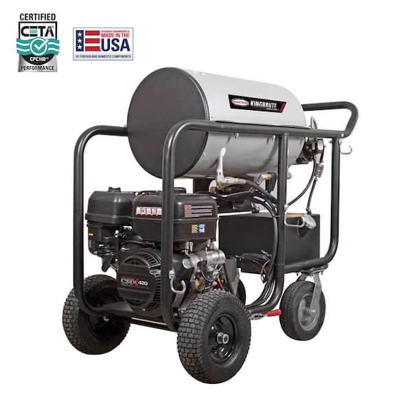 4000 PSI 4.0 GPM Hot Water Gas Pressure Washer with CRX420 Engine, Heavy-Duty Commercial Power Cleaner