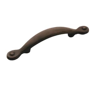 Inspirations 3 in (76 mm) Center-to-Center Antique Rust Drawer Pull