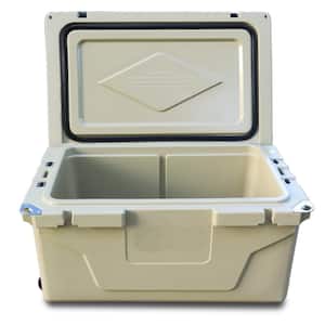 65 qt. Khaki Outdoor Cooler Fish Ice Chest Box Camping Cooler Box