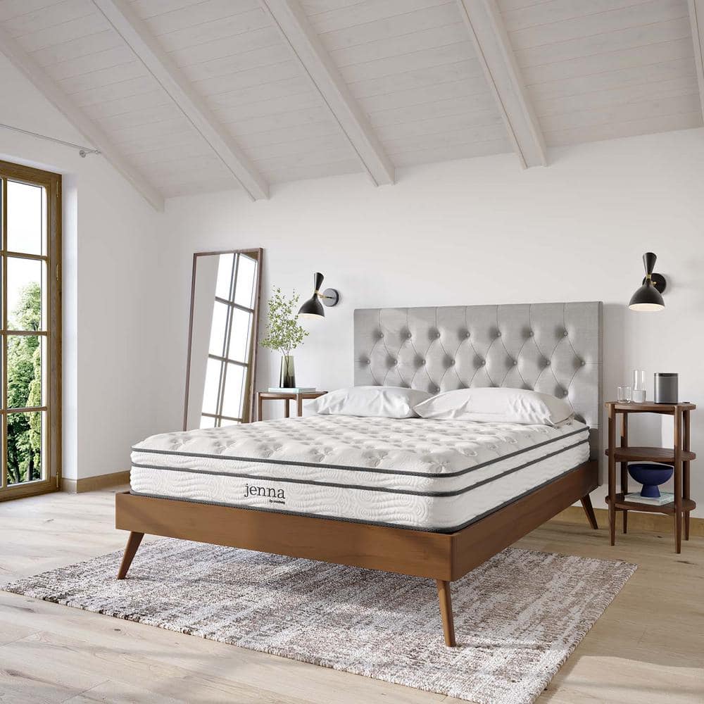 Jenna 8in. Medium Innerspring Pillow Top Twin Mattress - thumbnail 9