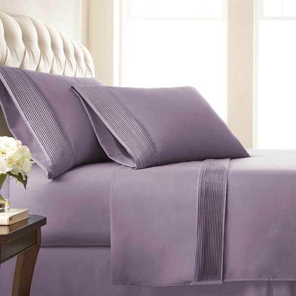 Pleated Wrinkle Resistant Double Brushed Polyester Microfiber Sheet Set