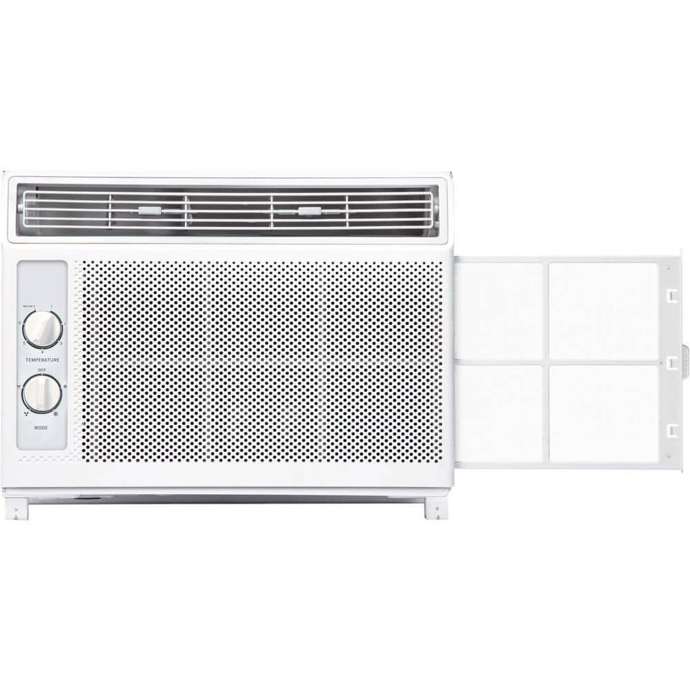 Compact White 5000 BTU Window Air Conditioner with Remote