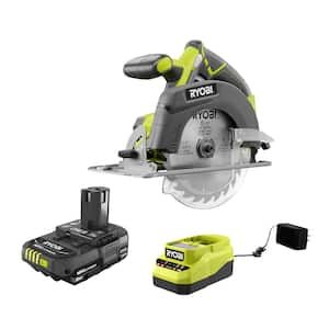 ONE+ 18V Cordless 6-1/2 in. Circular Saw with 2.0 Ah Battery and Charger