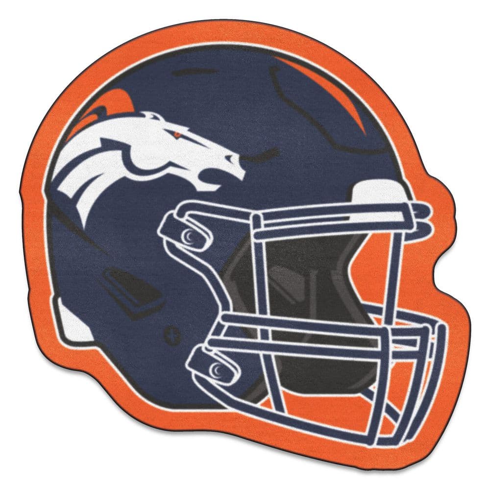 Denver Broncos NFL Football Logo and Helmet Orange – US Fabric Shop