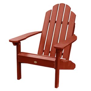 Classic Wesport Rustic Red Recycled Plastic Adirondack Chair