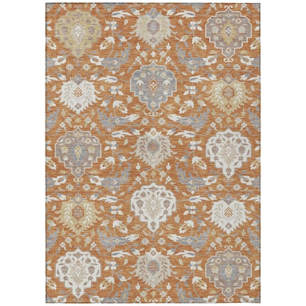 Addison Rugs Chantille Machine Washable Indoor/Outdoor Abstract ACN1026 Copper 2 ft. 6 in. x 3 ft. 10 in. Area Rug