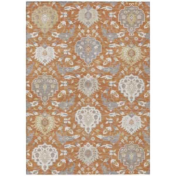 Addison Rugs Chantille Machine Washable Indoor/Outdoor Abstract ACN1026 Copper 3 ft. x 5 ft. Area Rug