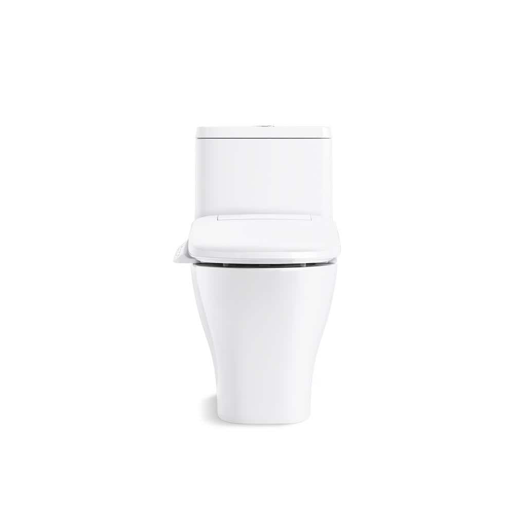 Modern High-Efficiency Elongated Dual-Flush Free Standing Toilet in White