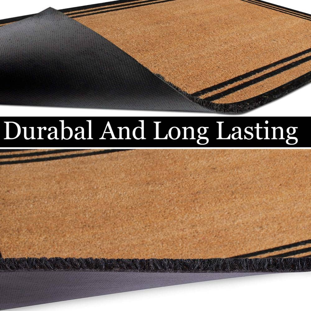 Personalized Classic Border Coir Outdoor Doormat, 18" x 30"