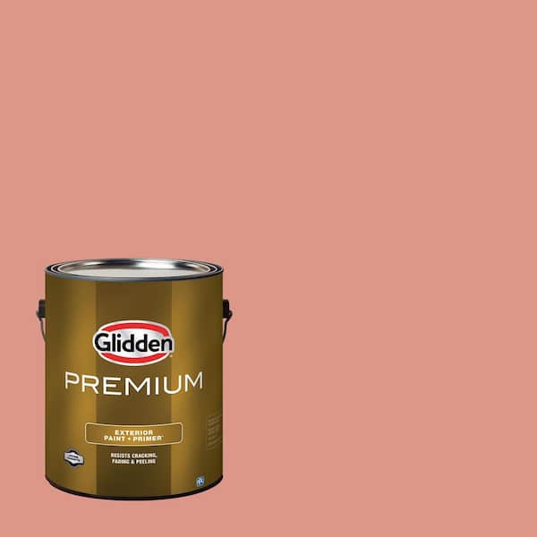 Glidden Premium 1 gal. Holland Tile PPG1064-5 Semi-Gloss Exterior Latex Paint