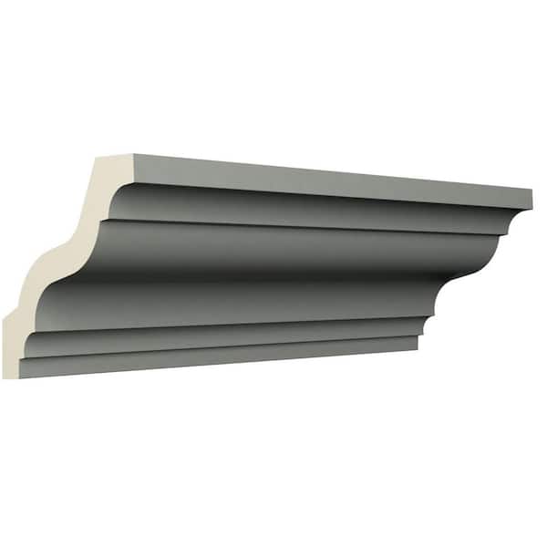 Ekena Millwork Grace 2.375 in. D x 3.375 in. W x 96 in. L Polyurethane Crown Moulding