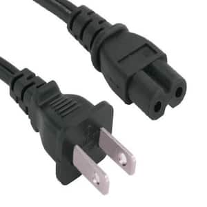 Lot of 50 2-Prong 4FT Flat Fig 8 Universal Polarized Power cord for Printer 
