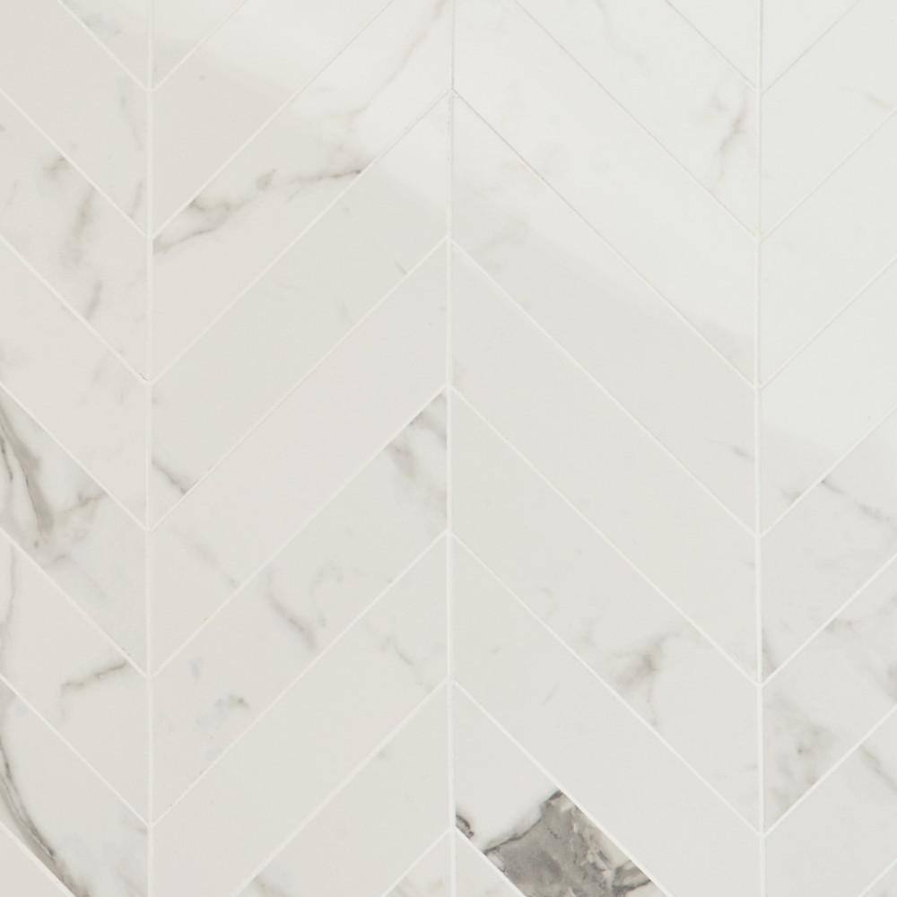 Ivy Hill Tile Saroshi Statuario Venato 11.02 in. x 11.22 in. Polished ...