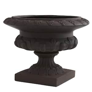 Indoor/Outdoor 12.5in. Tall Iron-Finished Decorative Urn