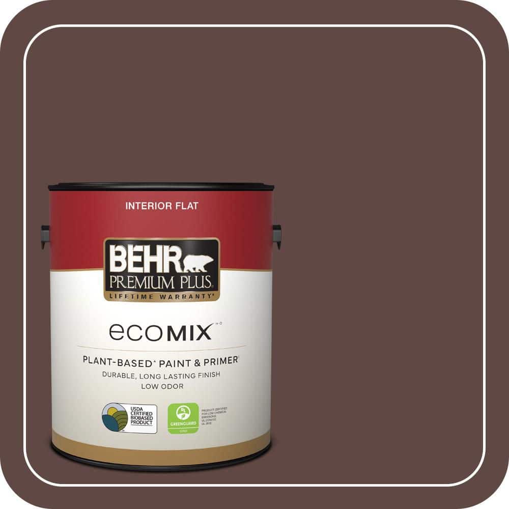 1 gal. #710B-7 Rich Mahogany Flat EcoMix Plant-Based Interior Paint & Primer price history on PriceWatchPro