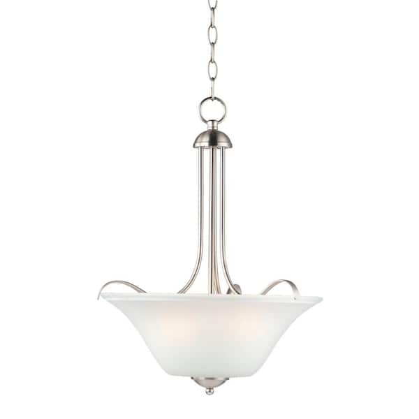 Vital 3-Light Satin Nickel Pendant Light