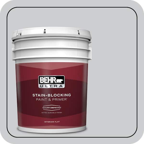 BEHR ULTRA 5 gal. #760E-2 Manhattan Mist Extra Durable Flat Interior Paint & Primer
