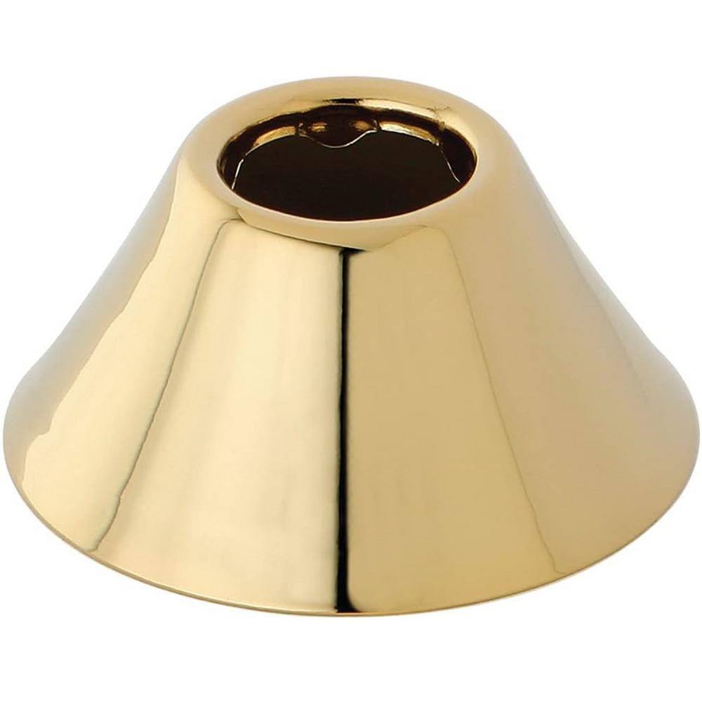 Polished Brass Bell Flange for 1/2" Copper Pipe