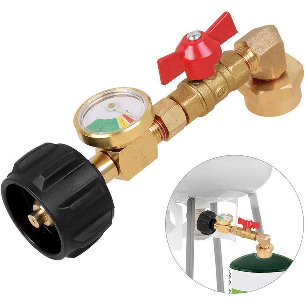 Propane Refill Adapter with Valve Gauge for 1 Pound Bottles from 20lb Tank Fits QCC1/Type1 Propane Tanks price history on PriceWatchPro