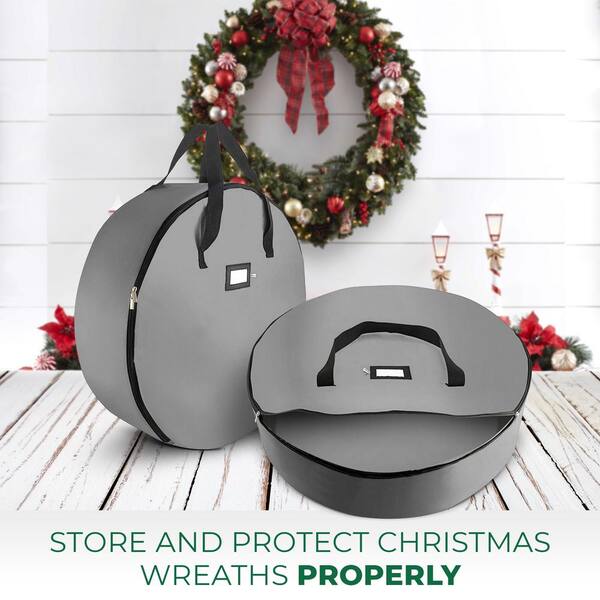 wreath holder storage