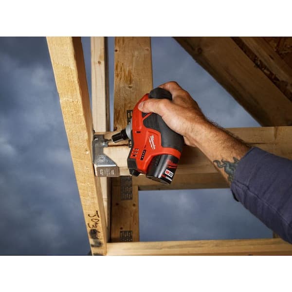 Milwaukee M12 12-Volt Lithium-Ion Cordless Palm Nailer (Tool-Only) 2458-20  - The Home Depot