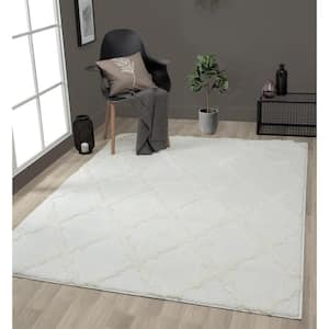 Mellow Magnolia White 12 ft. 6 in. x 15 ft. Area Rug