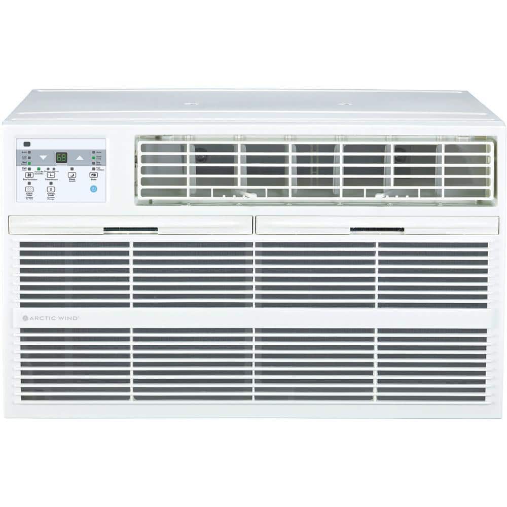White 14,000 BTU Through-the-Wall Air Conditioner with Heater and Remote