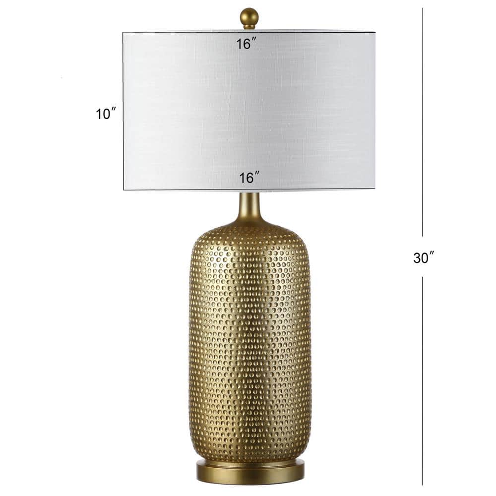 Sophia 30" Gold Resin Table Lamp with Linen Shade