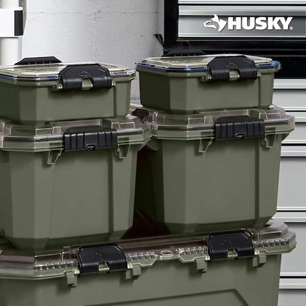 Husky 0.8 Gal. Professional Duty Waterproof Storage Container with