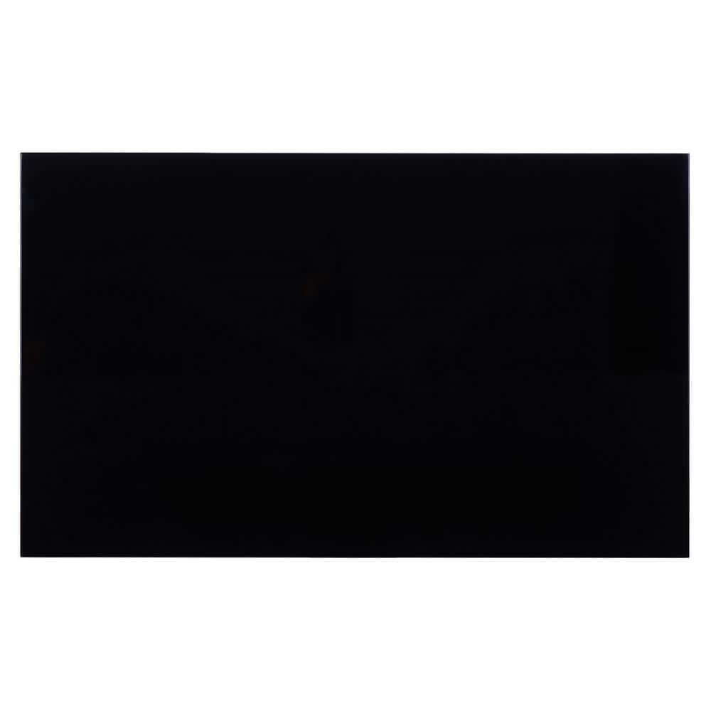 Glossy Black and Gold 34" Scandinavian Writing Desk