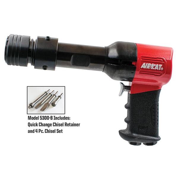 Medium Barrel Length Pneumatic Hammer With Quick Change Retainer - Steelman Tools