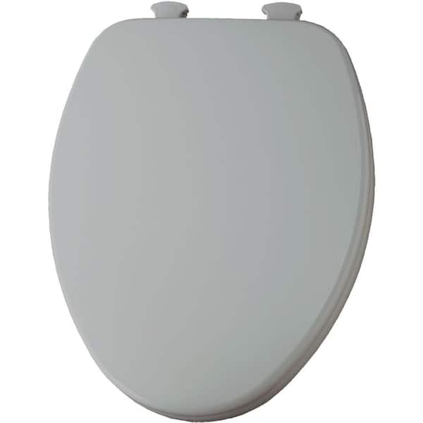 Church Lift Off Elongated Closed Front Toilet Seat In Silver 585ec 162 The Home Depot - Grey Elongated Toilet Seat Covers