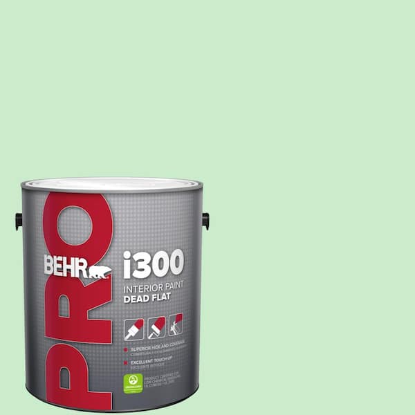 BEHR PRO 1 gal. #P390-2 Chilled Mint Dead Flat Interior Paint