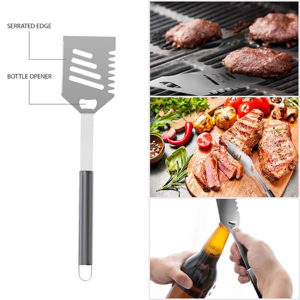  Kaluns BBQ Grilling Accessories, Grilling Gifts for Men Dad, Grill  Tools for Outdoor Grill, Heavy Duty Stainless Steel Grill Set with Aluminum  Case and Apron, Christmas BBQ Gifts for Men