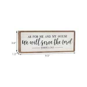 As for Me and My House We Will Serve The Lord Rustic Wood Wall Decorative Sign