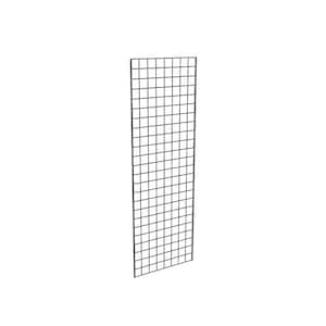 72 in. H x 24 in. W Black Metal Wire Grid Wall Panel Set for Home Storage and Retail Display (3-Pack)