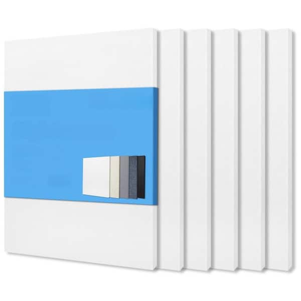 16 in. x 12 in. x 3/8 in. High Density Acoustic Absorption Panel (6-Pack), Reduce Echo Reverb, Acoustic Treatment