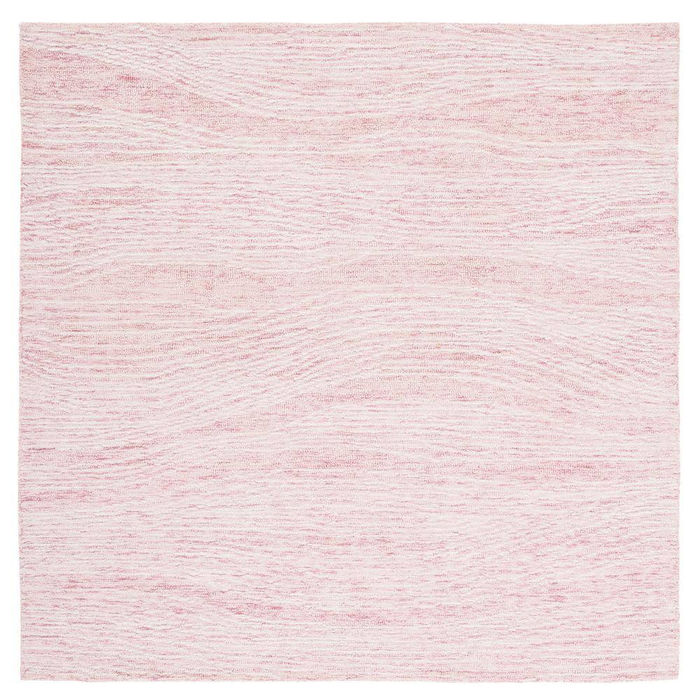 Metro 4 ft. x 4 ft. Pink/Ivory Abstract Waves Square Area Rug price history on PriceWatchPro