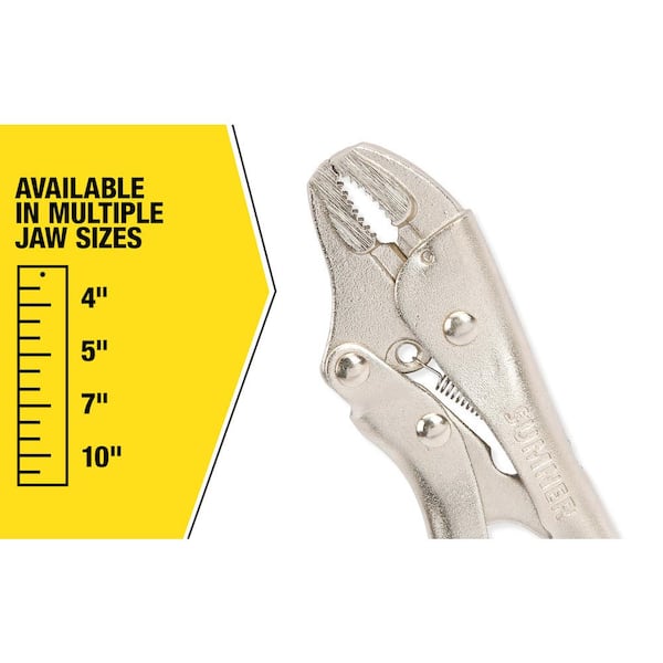 Southwire 7 in. Curved Locking Pliers with Cutter 781614 - The