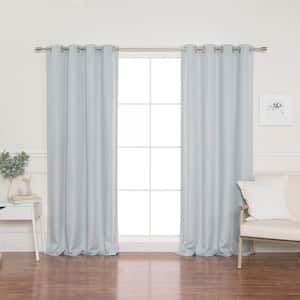 Light Gray Solid Blackout Curtain - 52 in. W x 96 in. L (Set of 2)