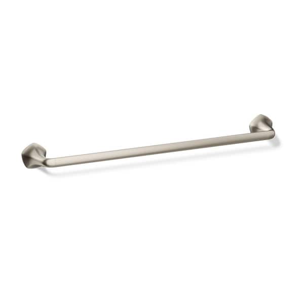 Sundae 24 in. Single Wall Mounted Towel Bar in Vibrant Brushed Nickel