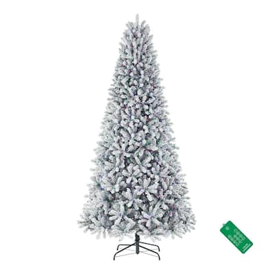 Home Accents Holiday 7.5 ft. Pre-Lit LED Wesley Pine Artificial Christmas  Tree with 550 Color Changing Mini Lights 23PG90042 - The Home Depot