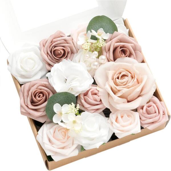 1pc Artificial Sorbet Tropical Indoor/Outdoor Foam Roses
