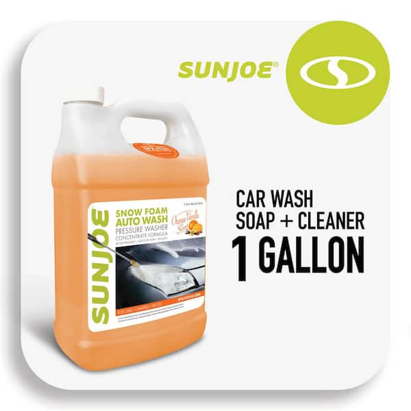 1 Gal. Premium Snow Foam Pressure Washer Rated Car Wash Soap and Cleaner, Orange-Vanilla